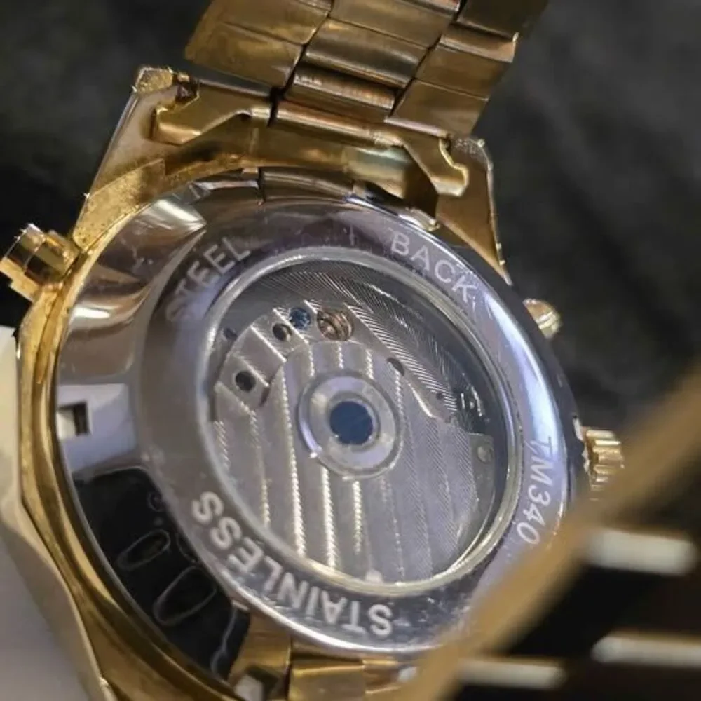 Forsining Gold-Tone Automatic Watch